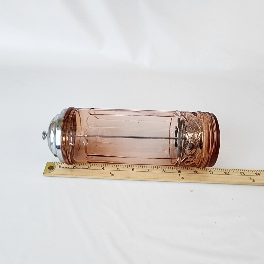 Pink‎ Depression Glass Straw Dispenser Straw Holder - Picture 5 of 7